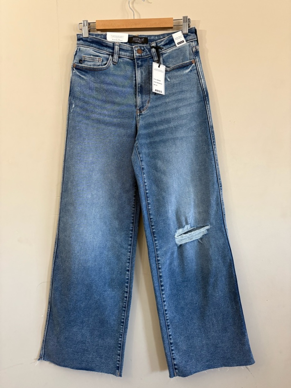 Judy Blue Retro Wide Leg High Waist Jeans Size 5/27 New